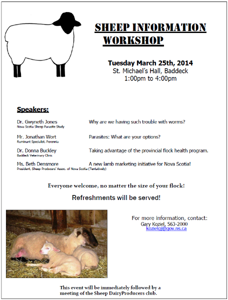 CapeBreton Sheep Workshop